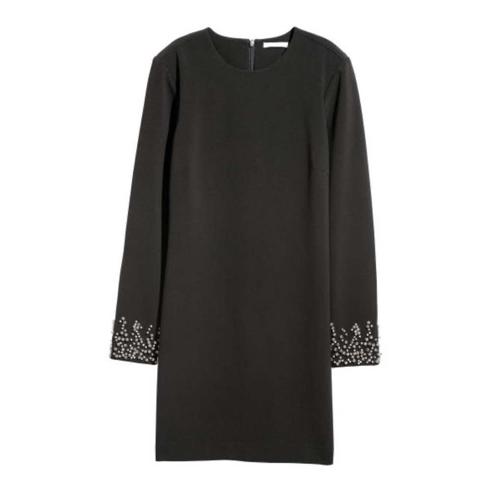 H&M | Little Black Dress w/ Embellished Cuffs